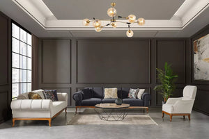 Violet Sofa Set Anthracite - Ider Furniture
