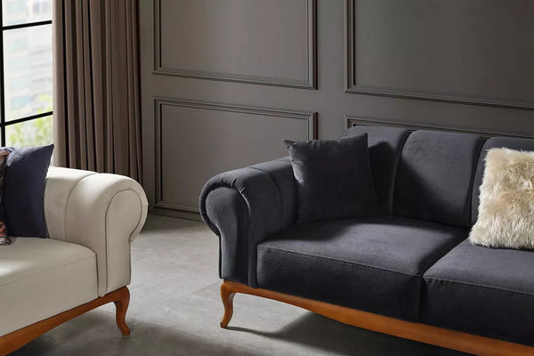 Violet Sofa Set Anthracite - Ider Furniture