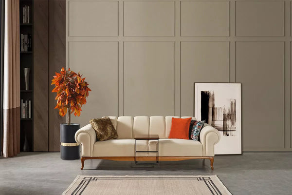 Violet Sofa Set Orange Cream - Ider Furniture