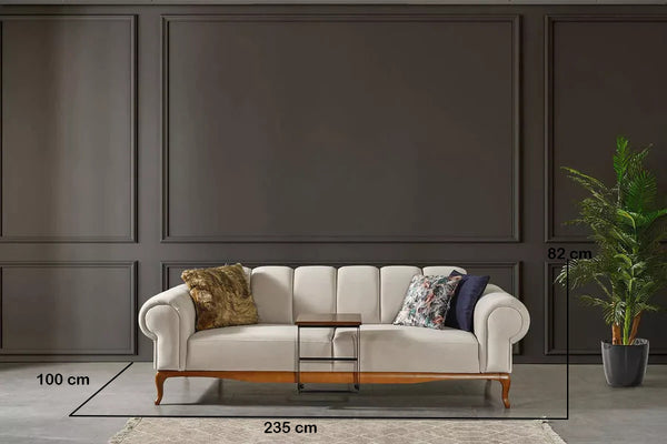 Violet 3 Seater Sofa Grey - Ider Furniture