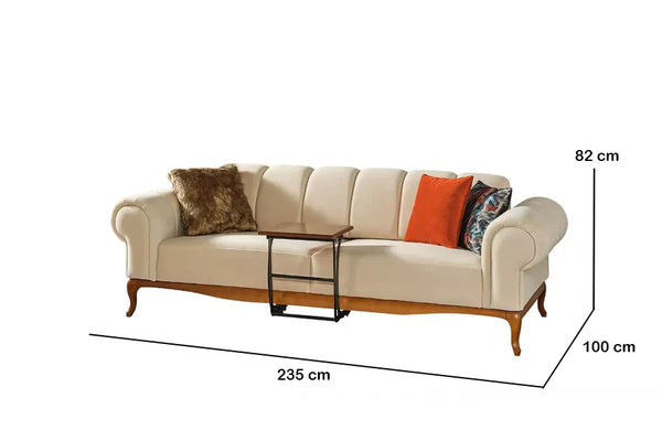 Violet Sofa Set Orange Cream - Ider Furniture